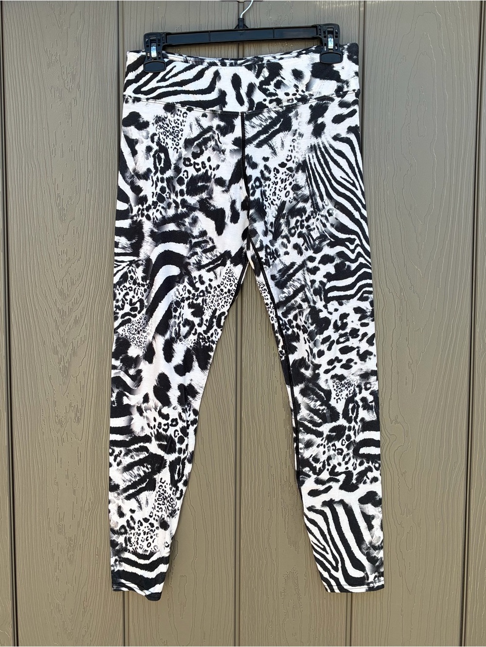 Hot Chillys Active Leggings Animal Print Print Women Small Workout Layering Ski